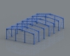 Steel structure plant-建筑-厂房-工业CAD模型-3D城