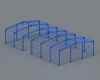 Steel structure plant-建筑-厂房-工业CAD模型-3D城