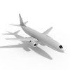 飞机-飞机-客机-VR/AR模型-3D城