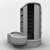 浴缸套装-建筑-卫浴-VR/AR模型-3D城