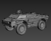 装甲通信车-汽车-军事汽车-VR/AR模型-3D城