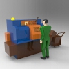 CNC lathe polygim-工业设备-机器设备-工业CAD模型-3D城