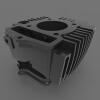 cylinder-block-of-honda-supra-x-100cc-indonesian-model-汽车-汽车部件-工业CAD模型-3D城