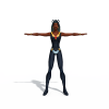 黑女-角色人体-角色-VR/AR模型-3D城