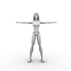 黑女-角色人体-角色-VR/AR模型-3D城