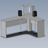 omputer-desk-with-monitors-speakers-建筑-家具-工业CAD模型-3D城