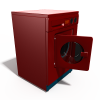 红色洗衣机-科技-家用电器-VR/AR模型-3D城