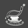 rocking-chair-建筑-室内-工业CAD模型-3D城