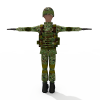 士兵-角色人体-角色-VR/AR模型-3D城