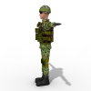 士兵-角色人体-角色-VR/AR模型-3D城