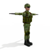 士兵-角色人体-角色-VR/AR模型-3D城