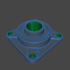 square-pillow-block-f211-文体生活-其它-工业CAD模型-3D城