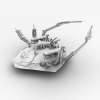 异形飞船-军事-科幻-VR/AR模型-3D城