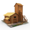 破屋-建筑-基础设施-VR/AR模型-3D城