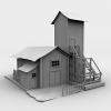 破屋-建筑-基础设施-VR/AR模型-3D城