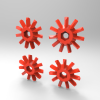 Rroofl Bevel Gears-艺术-3D打印模型-3D城