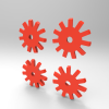 Rroofl Bevel Gears-艺术-3D打印模型-3D城