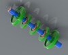 The train brake disc-汽车-其它-工业CAD模型-3D城