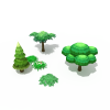 Q版树木-动植物-其它-VR/AR模型-3D城