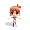 Q版小女孩-角色人体-角色-VR/AR模型-3D城