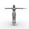 拳皇不知火舞-角色人体-角色-VR/AR模型-3D城
