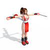拳皇不知火舞-角色人体-角色-VR/AR模型-3D城