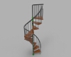 spiral-staircase-建筑-家具-工业CAD模型-3D城
