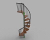 spiral-staircase-建筑-家具-工业CAD模型-3D城