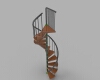 spiral-staircase-建筑-家具-工业CAD模型-3D城