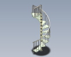spiral-staircase-建筑-家具-工业CAD模型-3D城