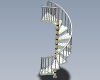 spiral-staircase-建筑-家具-工业CAD模型-3D城