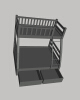 bunk-bed-建筑-家具-工业CAD模型-3D城