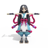 小妹妹武士-角色人体-角色-VR/AR模型-3D城