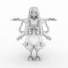 小妹妹武士-角色人体-角色-VR/AR模型-3D城