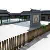 四合院-建筑-住宅-VR/AR模型-3D城