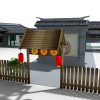 四合院-建筑-住宅-VR/AR模型-3D城
