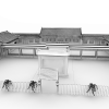 四合院-建筑-住宅-VR/AR模型-3D城