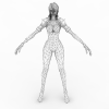 兔子妹-角色人体-角色-VR/AR模型-3D城