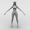 兔子妹-角色人体-角色-VR/AR模型-3D城