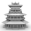 阁楼-建筑-古建筑-VR/AR模型-3D城