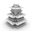 阁楼-建筑-古建筑-VR/AR模型-3D城