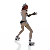 性感女仆-角色人体-角色-VR/AR模型-3D城