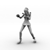 性感女仆-角色人体-角色-VR/AR模型-3D城