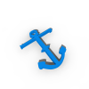 锚项链-首饰-3D打印模型-3D城