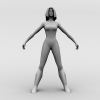女性角色-角色人体-女人-VR/AR模型-3D城