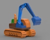 excavator-汽车-重型车-工业CAD模型-3D城