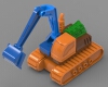 excavator-汽车-重型车-工业CAD模型-3D城