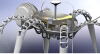 Spider - without electric motor. Pressure fluid tubes- controls. Solar heat energy.Concept idea-科技-其它-工业CAD模型-3D城