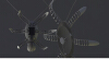 Spider - without electric motor. Pressure fluid tubes- controls. Solar heat energy.Concept idea-科技-其它-工业CAD模型-3D城
