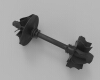 turbocharger-shaft-wheel-assembly-工业设备-零部件-工业CAD模型-3D城